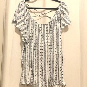 Torrid Cute Floral Pattern Top with Strappy back design